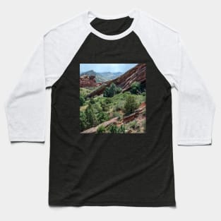 Red rocks park in Colorado USA Baseball T-Shirt